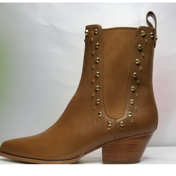 Michael Kors Women's Kinlee Astor Studded Leather Ankle Boot Size 10  NWT - Picture 4 of 9